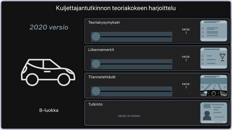 MoBiili henkilöauton teoriakoe