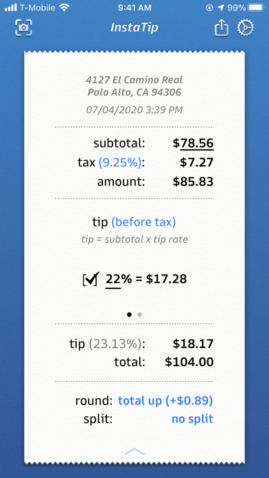 InstaTip: Smart Tip Calculator screenshot 4