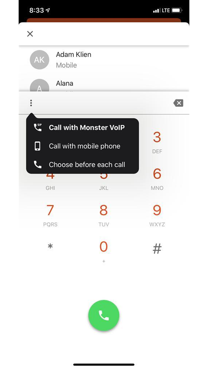 Monster VoIP Mobile App