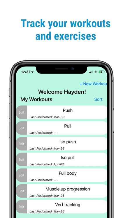 Workout Tracker - Progress Log