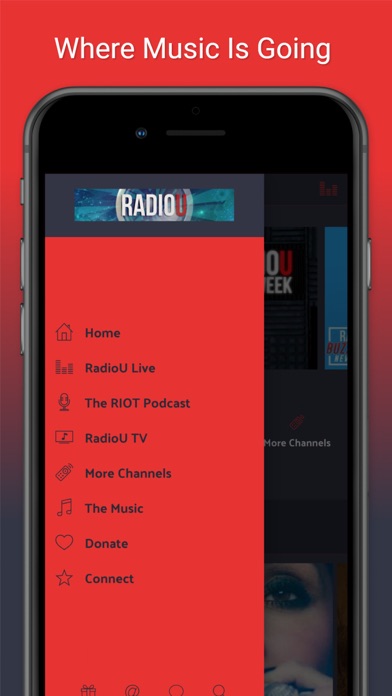 How to cancel & delete RadioU — Where Music Is Going from iphone & ipad 2