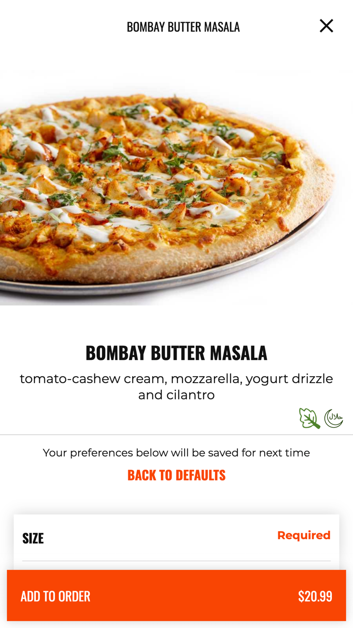 Bombay Pizza Kitchen
