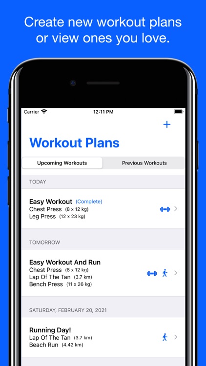 Workout Planner - Exercise