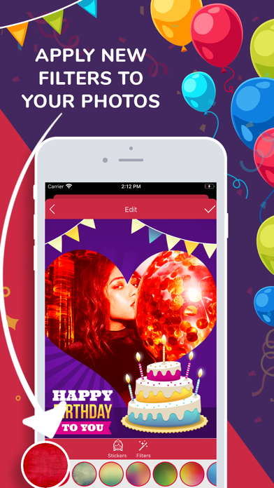 How to cancel & delete Happy Birthday Photo Frames Maker from iphone & ipad 4