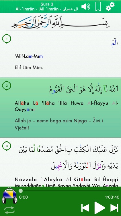 Quran Audio mp3 Pro: Bosnian