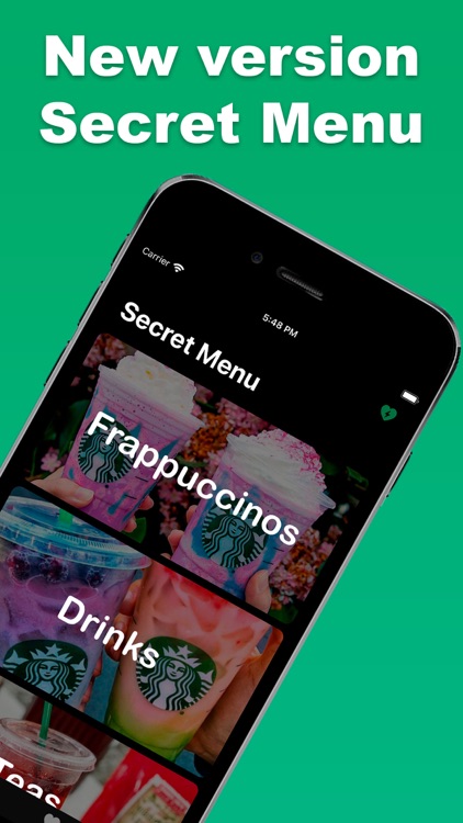 Secret Menu for Starbucks ▹