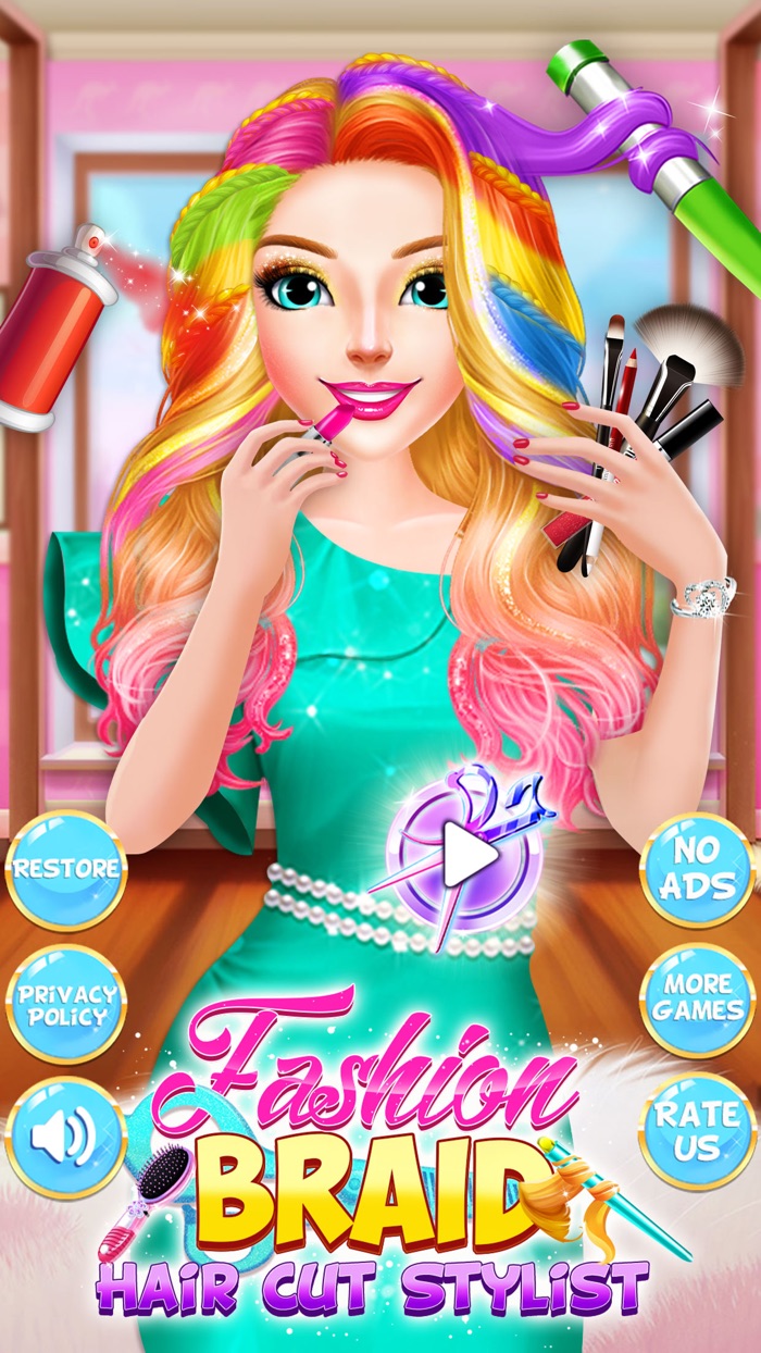 Fashion Braid Hair Cut Stylist