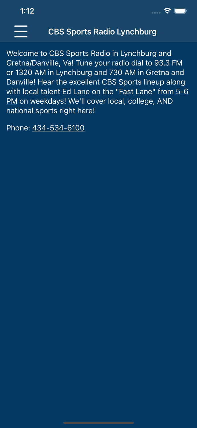 CBS Sports Radio Lynchburg