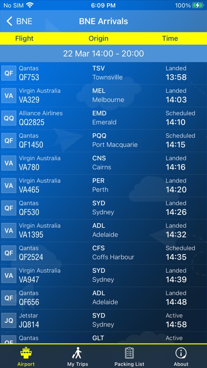 Brisbane Airport Info + Radar