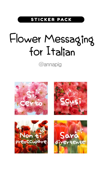 Flower Messaging for Italian