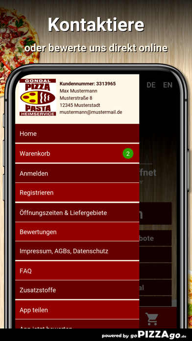 Gondal Pizza Pasta Augsburg screenshot 3