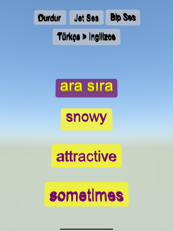 Kelime oyunu ingilizce türkçe