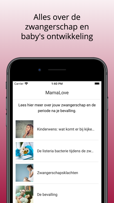 MamaLove - Zwanger app screenshot 3