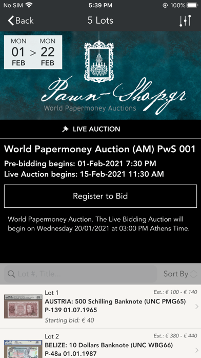 Pawn-Shop.gr Auctions screenshot 2