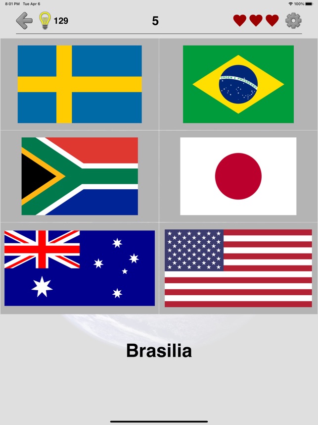 Kaikkien maailman maiden liput App Storessa