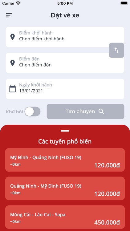 Phúc Xuyên-Mua vé xe Online