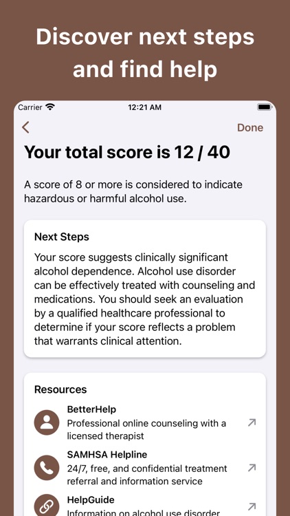 Alcoholism Test