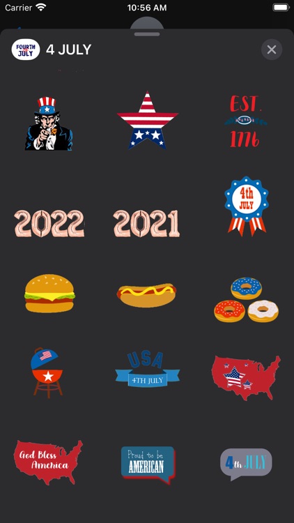 USA JULY 4 Sticker Pack screenshot-4
