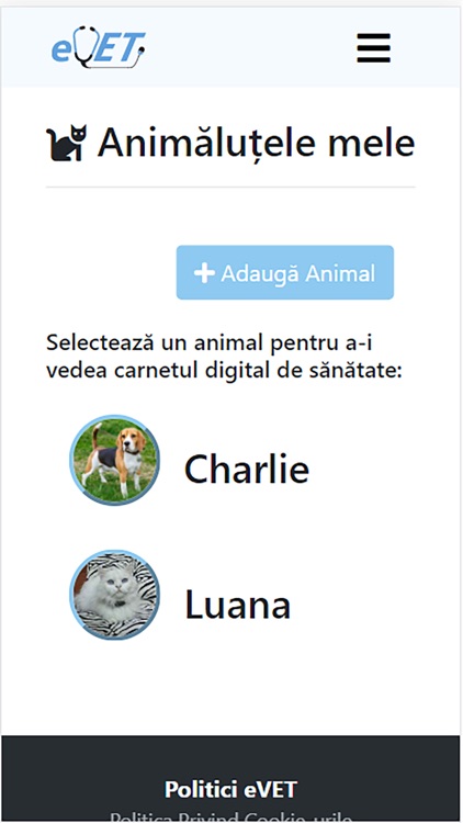 eVET Serviciu Veterinar Online