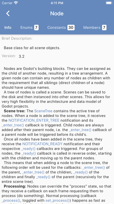 Godot Class Reference screenshot 2