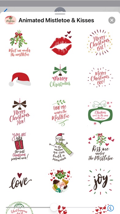 How to cancel & delete Animated Mistletoe & Kisses for iMessage Stickers from iphone & ipad 2