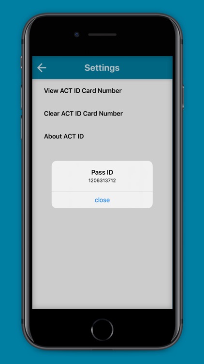 ACT ID Open Options