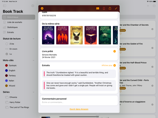 Book Track - Catalogue livres Book Track - Catalogue livres