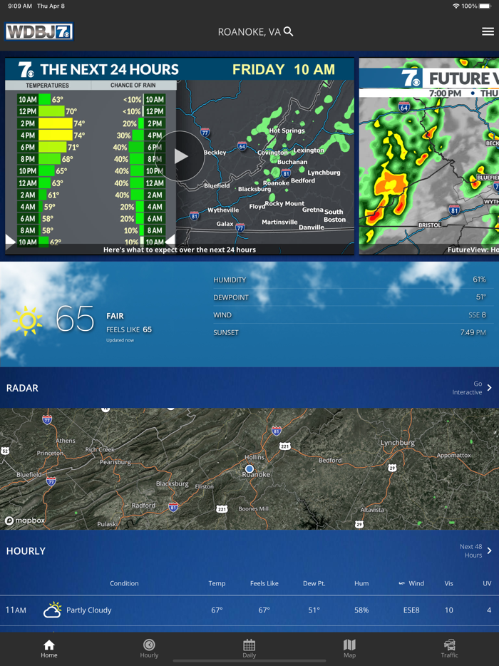 WDBJ7 Weather  Traffic