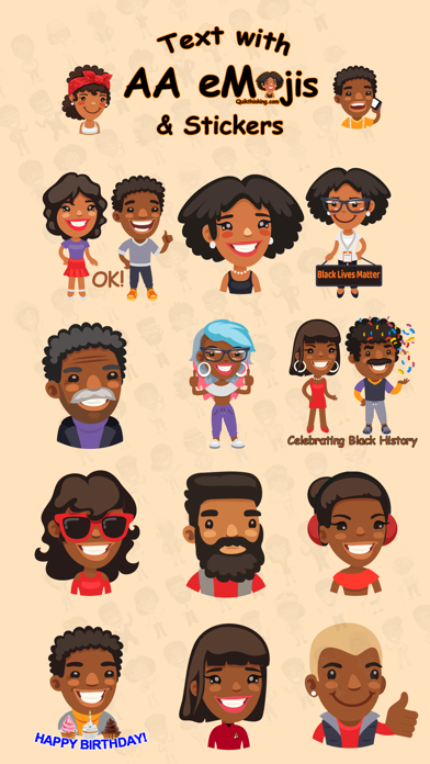 How to cancel & delete African American AAeMojis from iphone & ipad 1
