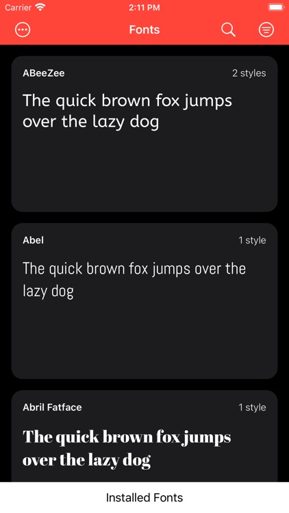 Fontastic - Install Fonts
