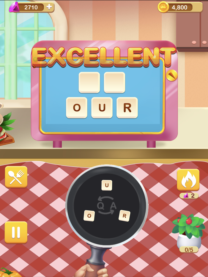 Cross Word-Tasty Food