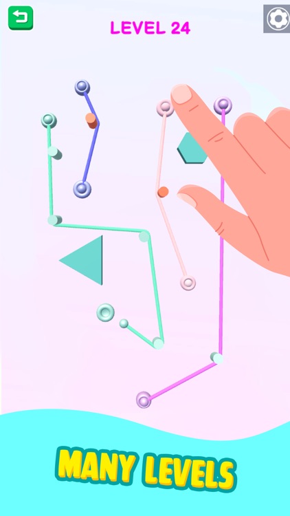 Color Rope Puzzle: Roll Around screenshot-3