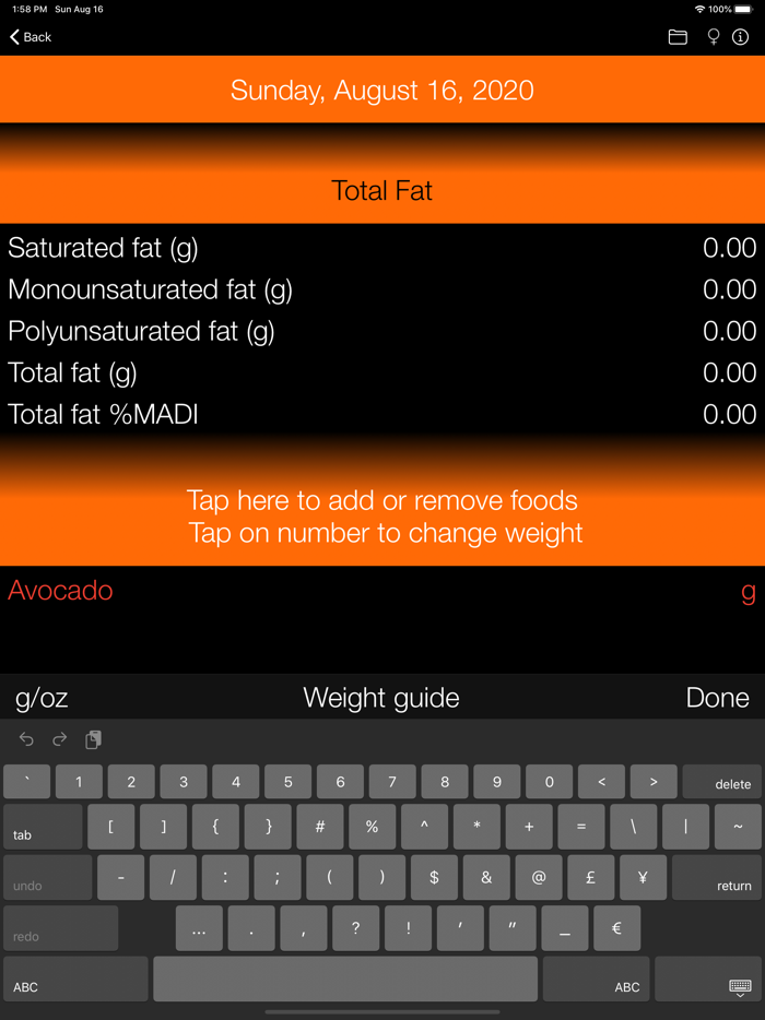 Fat Counter and Tracker