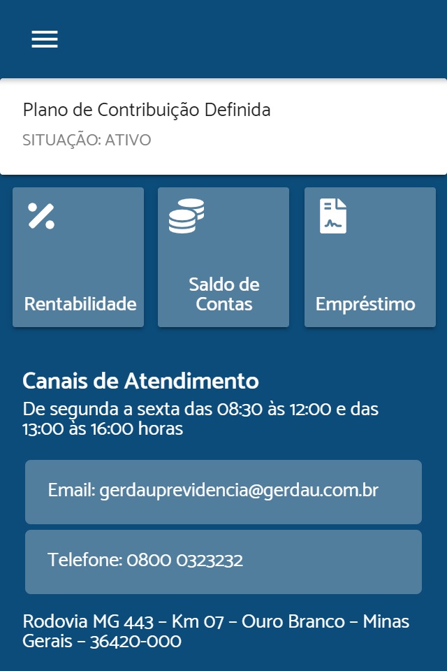 Gerdau Previdencia screenshot 2