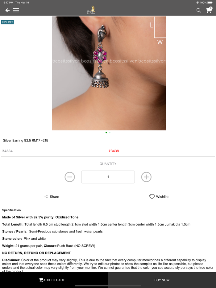 BCOS Its Silver Jewelry