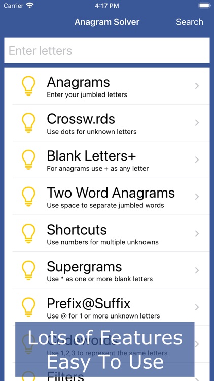 Anagram Solver - Crosswords screenshot-0