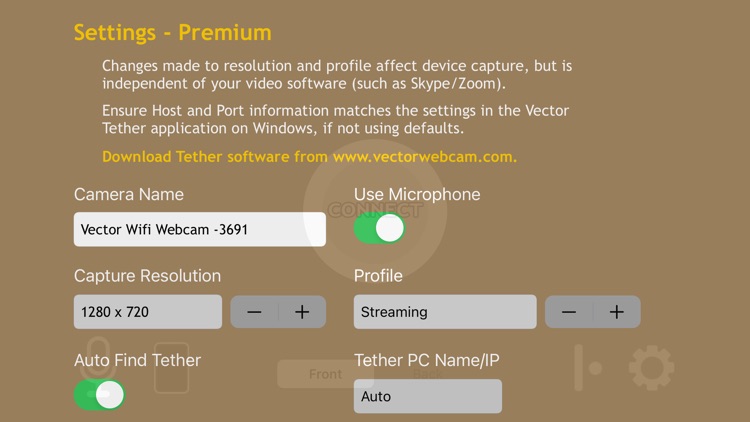 Vector Wifi Webcam Premium