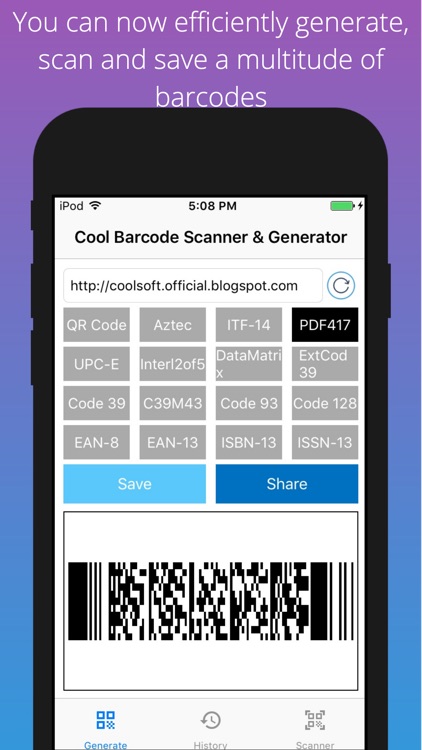 Cool QRCode Reader & Generator screenshot-3