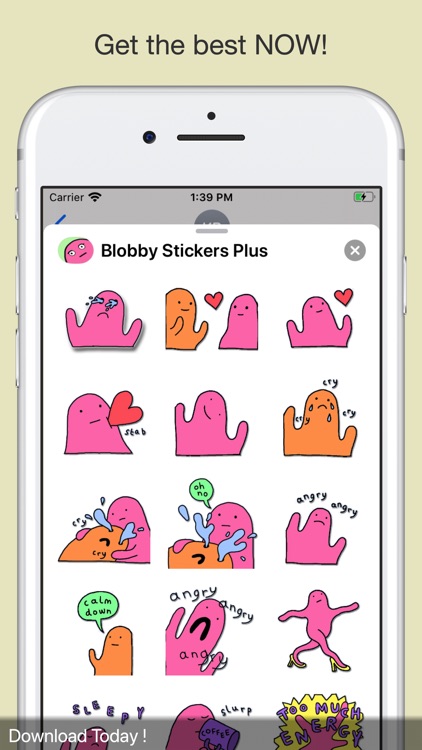 Blobby Stickers Plus