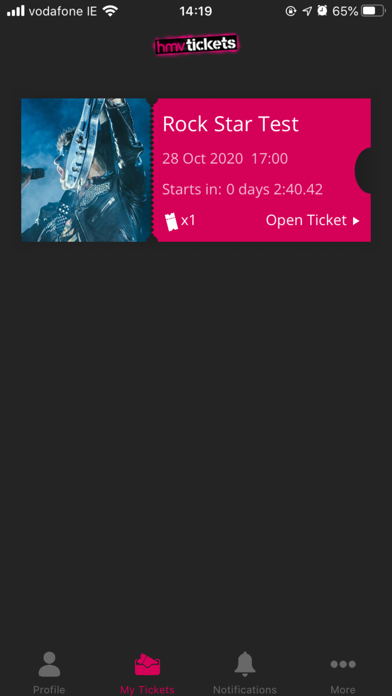 hmv tickets screenshot 2