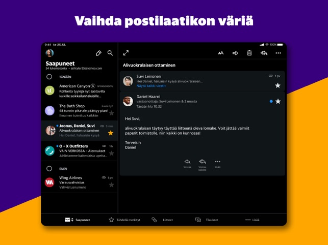 Yahoo Mail Hoida Sahkopostisi App Storessa