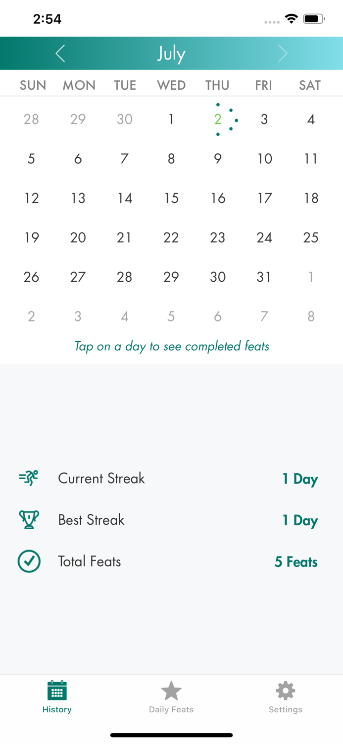 IntelliCare Daily Feats