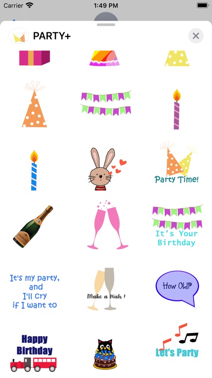 PARTY+ Sticker Pack screenshot-3
