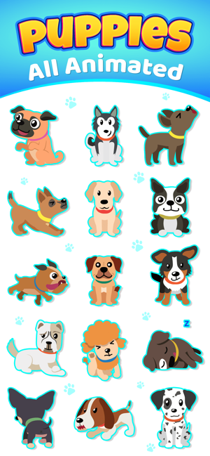 Funny Dogs: Animated Stickers