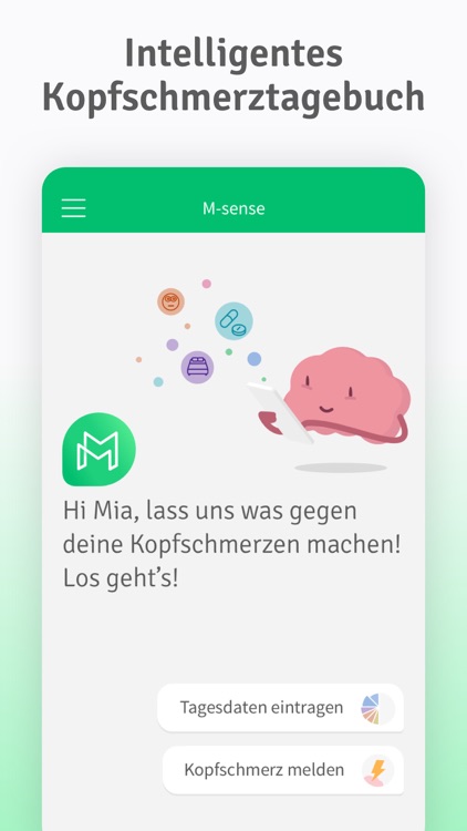 M-sense: Migräne & Kopfschmerz screenshot-0