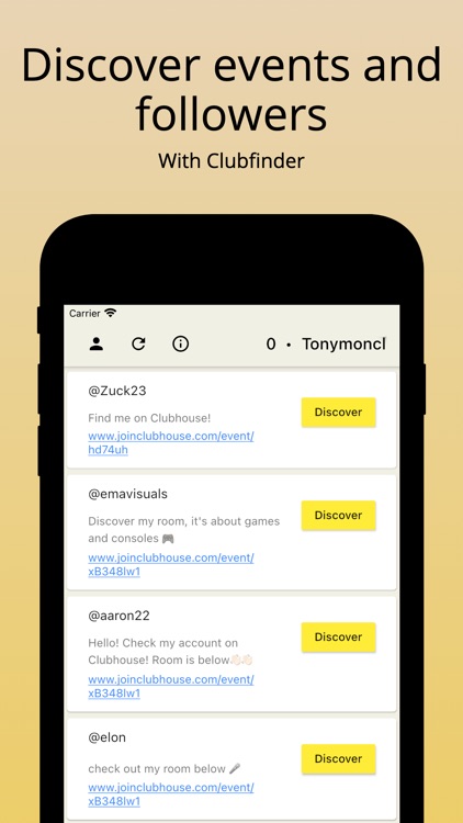 Clubfinder for Clubhouse