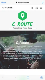 c route iphone screenshot 2