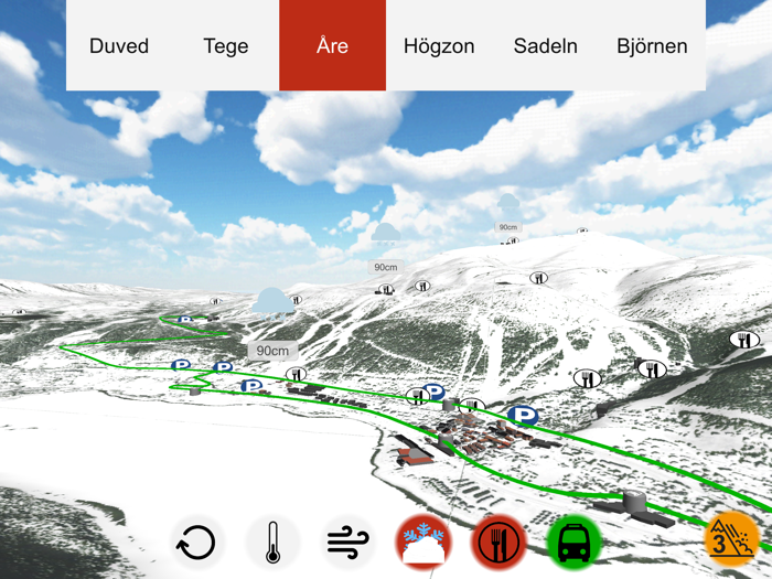 Åre 3D Piste Map Pro