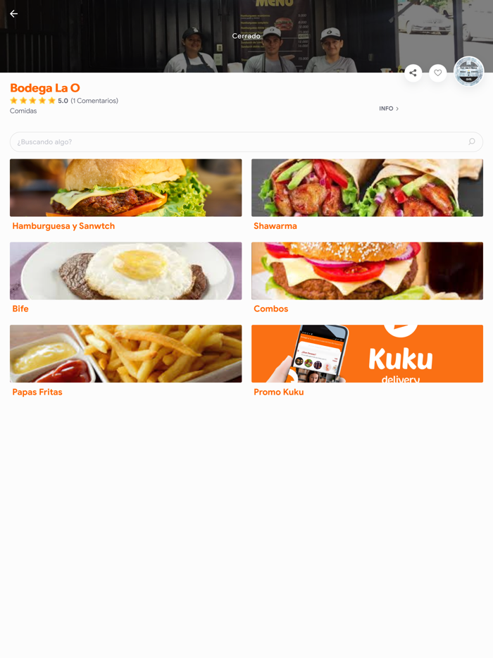 Kuku Delivery - Hacer Pedidos