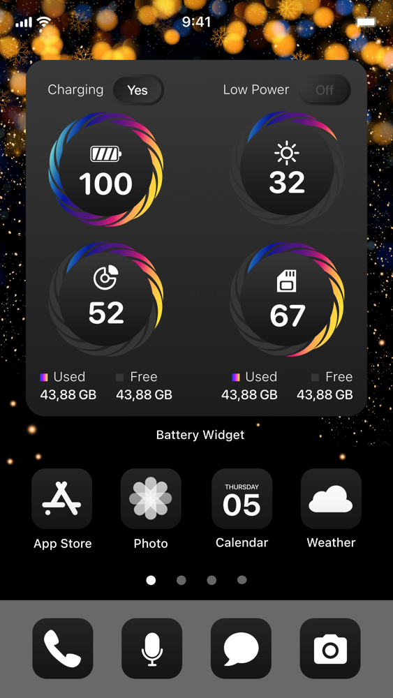 Battery Widget & Color Widgets App for iPhone - Free Download Battery